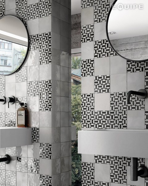 equipe artisan lunas b&w 13,2x13,2 cm bath